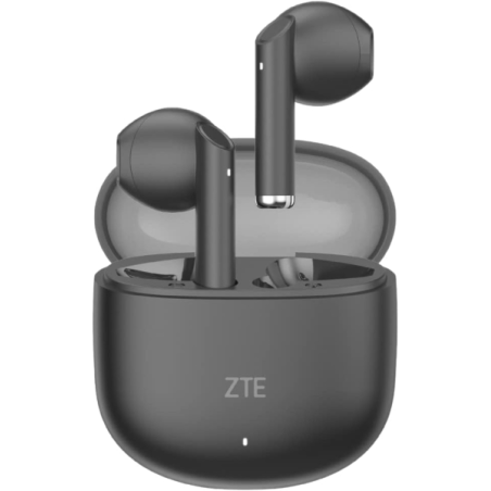 Écouteurs sans fil ZTE Buds 2 - Bluetooth 5.3 - Autonomie de 25 h - Résistance à l'eau IPX4 - Noir