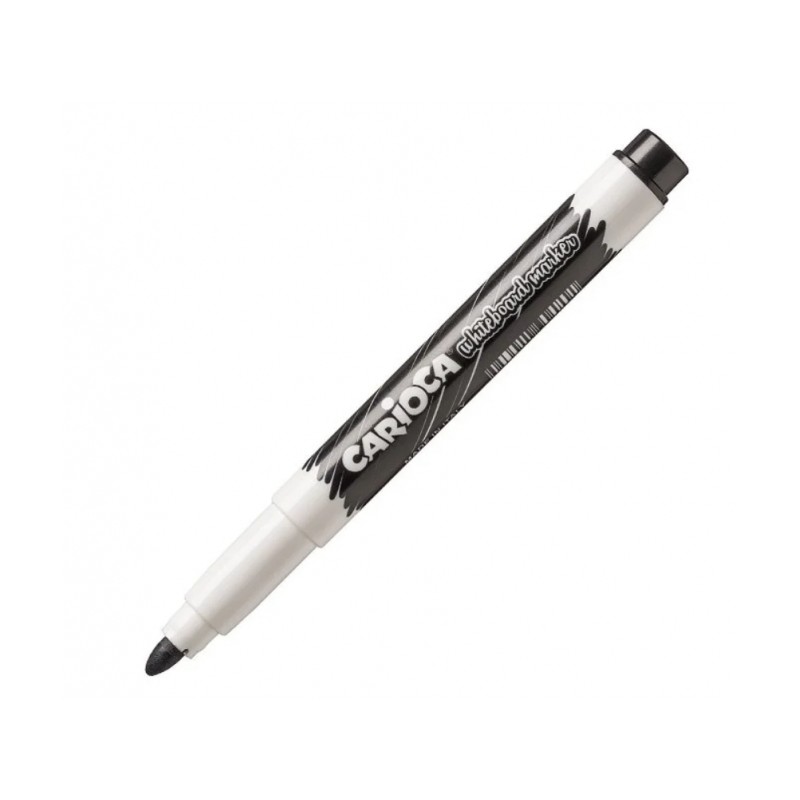 LOT de 12 Clip marqueur pour tableau blanc Carioca - Capuchon avec clip - S'efface facilement - Sèche rapidement - Pointe Ø 4,5