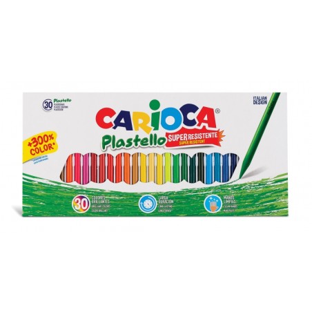 ✅ Carioca Lot de 30 gommes en plastique – Extra propres – Ne laissent aucune couleur sur les mains – Dure en stock