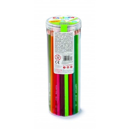 ✅ Carioca Tita Paquet de 50 Crayons en Résine - Corps Hexagonal - Couleurs Vives et Lavables - Écriture Douce en stock