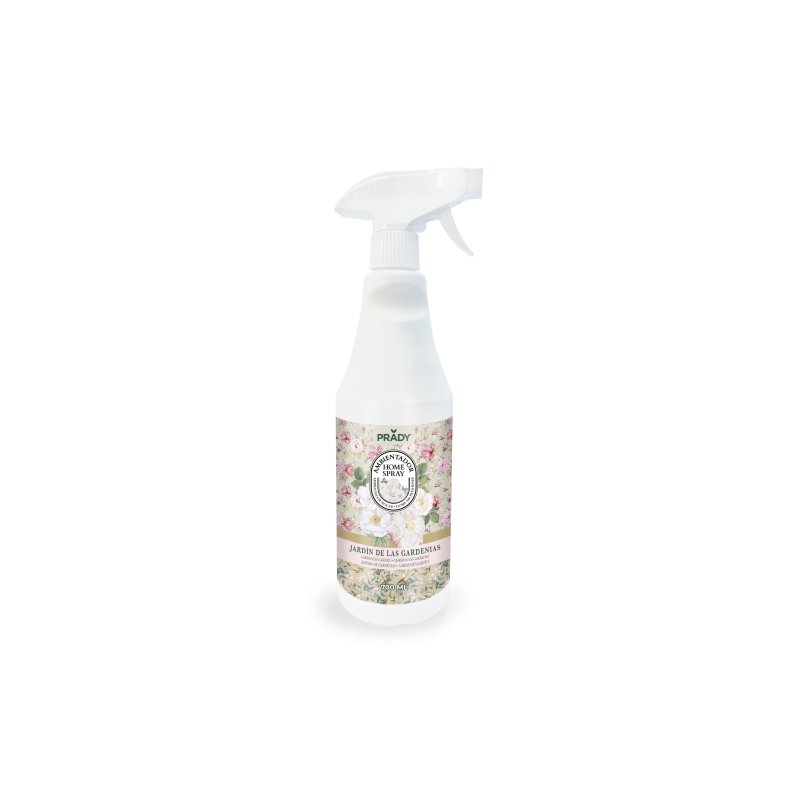 Désodorisant d'intérieur Prady Home Gardenia Garden - Flacon de 700 ml - Vaporisateur