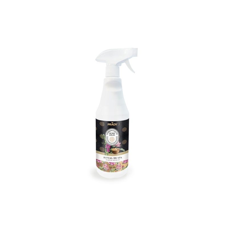 Spray désodorisant Prady Home Spa Ritual - Flacon de 700 ml - Flacon vaporisateur