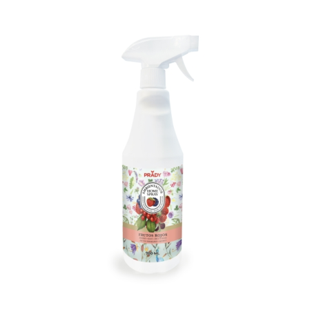 Spray désodorisant Prady Home Fruits Rouges - Flacon de 700 ml - Flacon vaporisateur