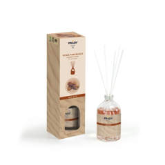Désodorisant d'ambiance Prady Mikado à la datte - Flacon en verre de 100 ml et bâtonnets diffuseurs