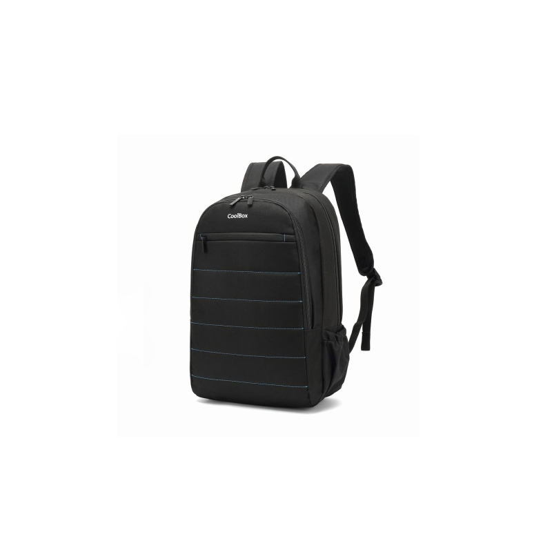 Sac à dos pour ordinateur portable Coolbox BAG15-2N 15,6" - Compartiment rembourré - Tissu imperméable - Poches latérales