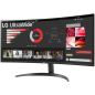 Moniteur LG Ultrawide 34" LED incurvé VA WQHD 100 Hz HDR10 FreeSync - Réponse 5 ms - Angle de vision 178º - 21:9 - HDMI