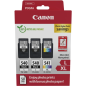 Canon PG-540L/CL-541XL Multipack de 3 cartouches d'encre originales + 50 feuilles de papier photo - 5224B015