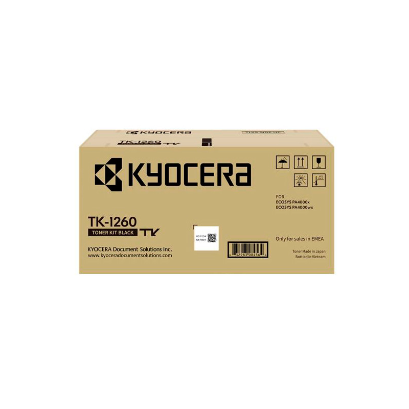 Cartouche de toner noire originale Kyocera TK1260 - 1T0C150NL0