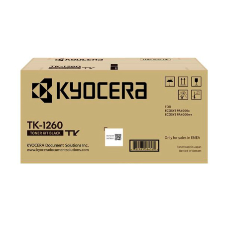 ✅ Cartouche de toner noire originale Kyocera TK1260 - 1T0C150NL0 couleur Noir en stock
