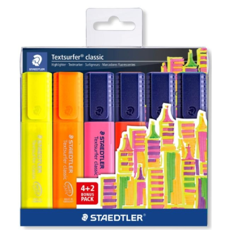 pack de surligneurs colorés Staedtler
