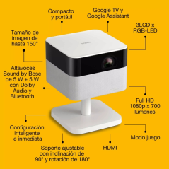Vidéoprojecteur Epson Lifestudio Flex Plus EF-71 Full HD - 700 lumens - Système audio Bose - Wi-Fi, Bluetooth, Android TV