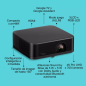 Vidéoprojecteur Epson Lifestudio POP Plus EF-62B 4K PRO-UHD - 700 lumens - Système audio Bose - Wi-Fi, Bluetooth, Android TV