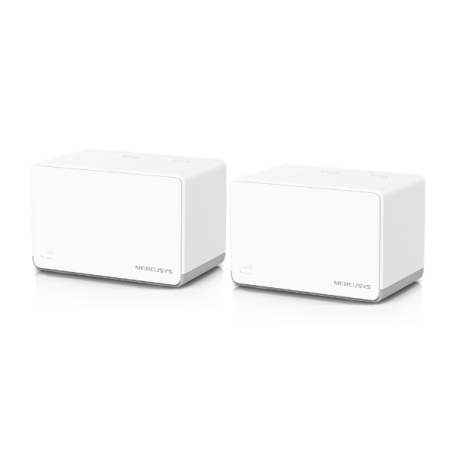 Système Wi-Fi 6 Mesh double bande Mercusys H70X AX1800 - 2 unités Halo - Couverture jusqu'à 550 m² - Blanc