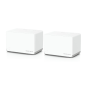 Système Wi-Fi 6 Mesh double bande Mercusys H70X AX1800 - 2 unités Halo - Couverture jusqu'à 550 m² - Blanc