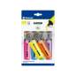 Lot de 6 marqueurs fluorescents néon longue durée Bismark - Encre à séchage rapide - Pointe biseautée - Idéal pour souligner et