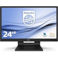 Moniteur Philips 242B9T/00 23,8" LED IPS Full HD 75 Hz Tactile - Temps de réponse 5 ms - Haut-parleurs 4 W - HDMI, DVI, VGA