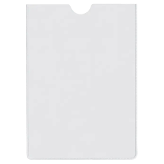 Esselte Lot de 100 porte-cartes d'identité Format 82 x 122 mm 80Q 140 microns - PVC transparent finition lisse
