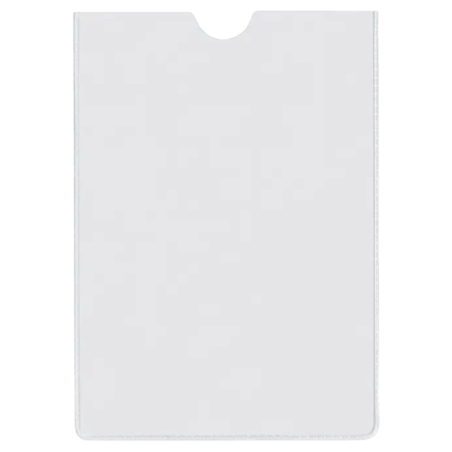 Esselte Lot de 100 porte-cartes d'identité Format 78 x 114 mm 75Q 140 microns - PVC transparent finition lisse