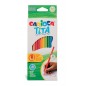 Carioca Tita Lot de 12 crayons en résine - Corps hexagonal - Écriture douce - Mine sûre et super résistante aux chutes
