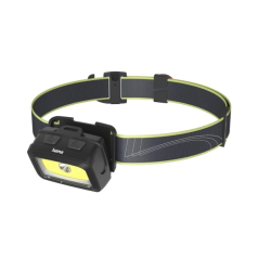 Lampe frontale LED Hama HL350 - Bandeau - 350 lumens - Jusqu'à 5 h d'autonomie - Fonctionne avec 4 piles AAA - IP44 - Noir