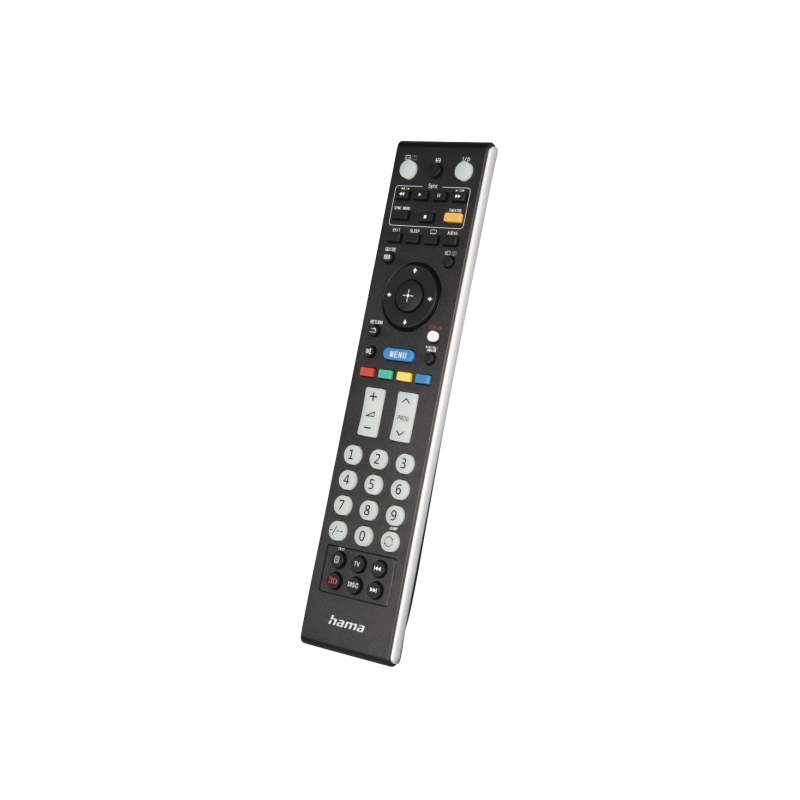 Télécommande Hama pour téléviseur Sony - Portée de 10 m - 52 boutons - Accès direct aux plateformes de streaming - 21,2 x 4,8 x