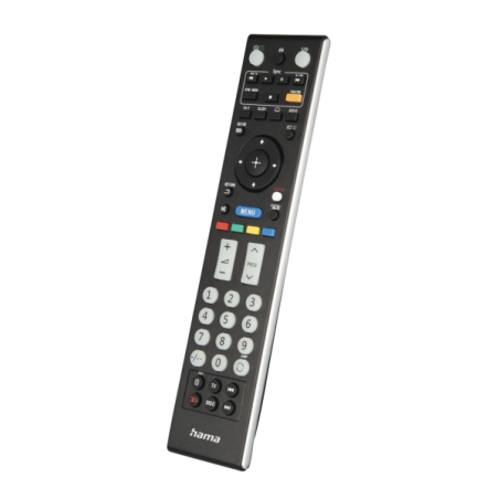 Télécommande Hama pour téléviseur Sony - Portée de 10 m - 52 boutons - Accès direct aux plateformes de streaming - 21,2 x 4,8 x