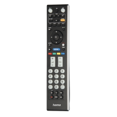 Télécommande Hama pour téléviseur Sony - Portée de 10 m - 52 boutons - Accès direct aux plateformes de streaming - 21,2 x 4,8 x