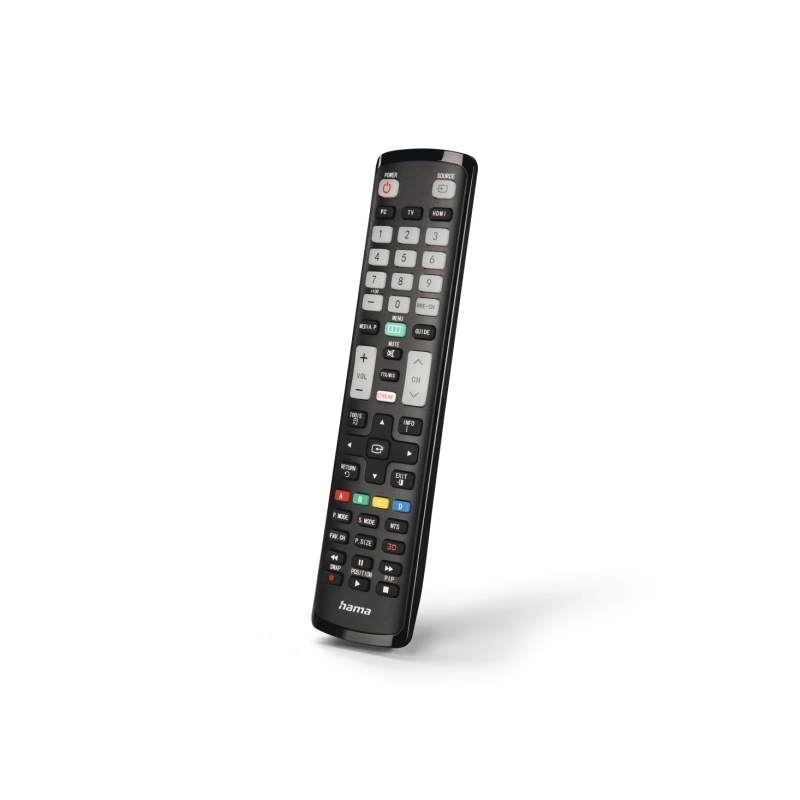 Télécommande Hama pour téléviseurs Samsung - Portée de 10 m - 52 boutons - Accès direct aux plateformes de streaming - 21,1 x