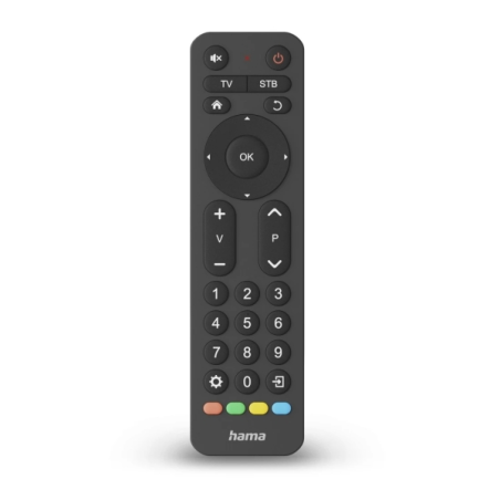 Télécommande Hama pour TV - Universelle - Portée de 10 m - 31 boutons - Compatible avec 2 appareils simultanément - 17,3 x 4,7