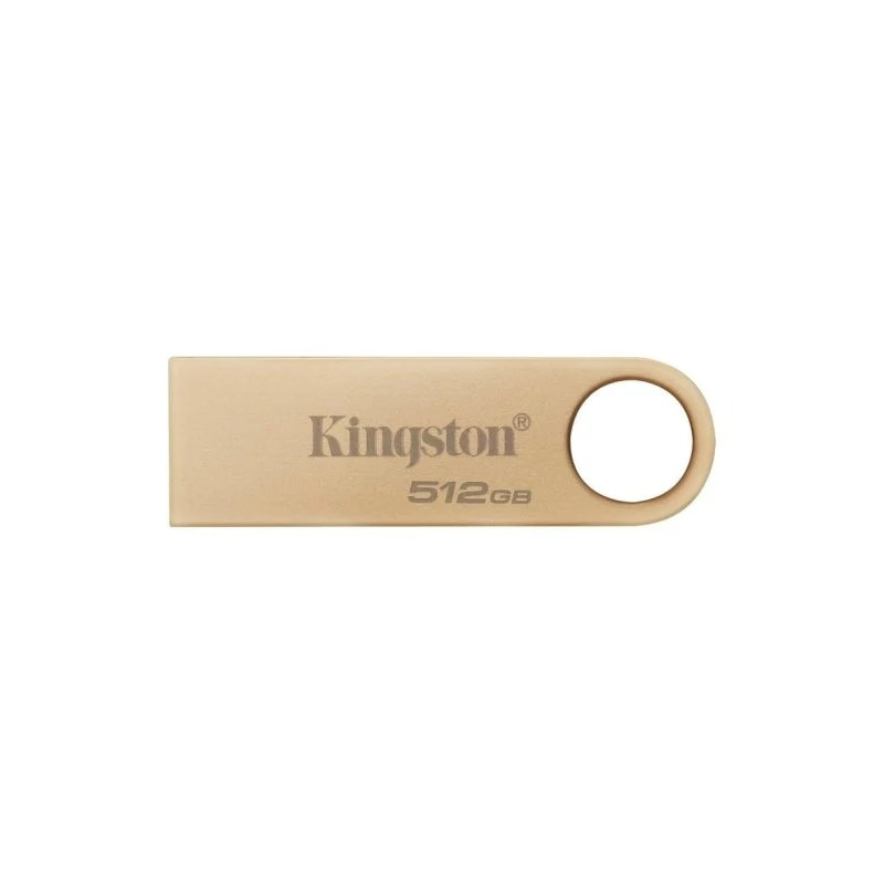 Kingston DataTraveler SE9 G3 USB-A 3.2 Gen 1 Mémoire 512 Go - Lecture 220 Mo/s - Design métallique - Couleur Or (Pendrive)