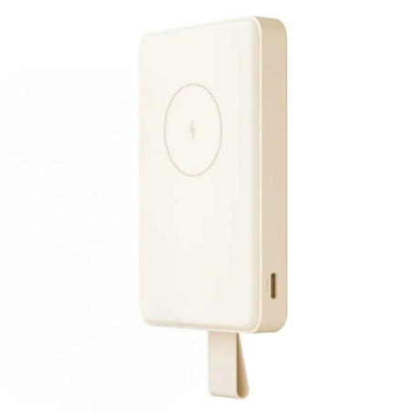 ✅ Xiaomi PowerBank magnétique 6000 mAh - Double USB-C - Charge rapide 15 W couleur Blanc en stock