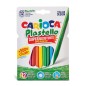 Carioca Lot de 12 gommes en plastique – Extra propres – Ne laissent aucune couleur sur les mains – Dure trois fois plus