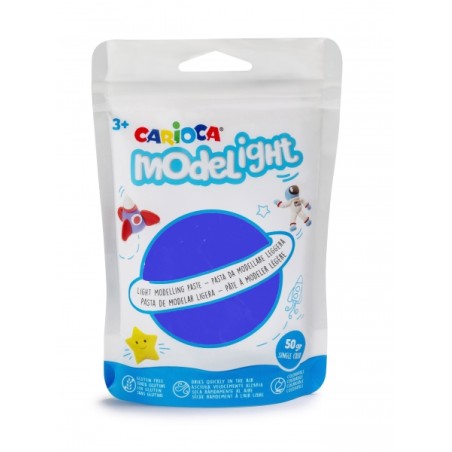 ✅ Carioca Modelight Pack de 50gr de pâte à modeler - Super Légère - Elastique et Malléable - Sèche à l'Ai en stock
