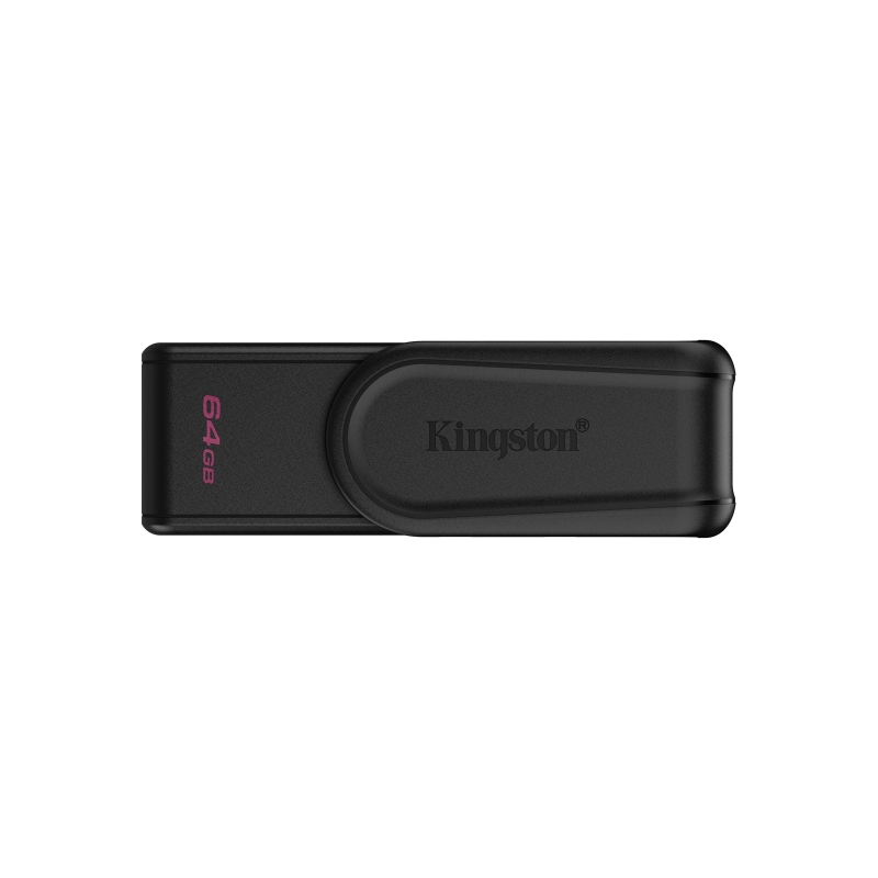Clé USB Kingston DataTraveler Exodia 64 Go - USB 3.2 Gen 1 - Capuchon pivotant - Noir