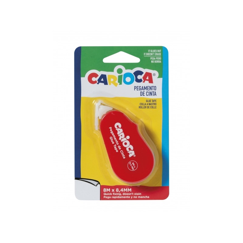 Ruban adhésif Carioca Glue Tape - Précis et rapide - Idéal pour tous types de papier - Différentes couleurs