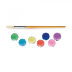 Carioca Aquarelle Pack de 24 Couleurs en Pot - Lumineux - Facilement Mélangable - Ø 30mm - Diverses Couleurs
