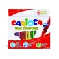 Carioca Maxi Pack de 24 Crayons - Couleurs Vives - Lavables - Corps Ø 12 mm - Couleurs Diverses