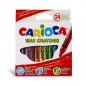 Carioca Pack de 24 Crayons Pastel - Couleurs Vives - Lavables - Corps Ø 8 mm - Couleurs Diverses