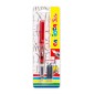 Stylo plume rouge Carioca - 1 stylo + 2 cartouches bleues