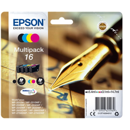 Epson Multipack 16, 4 cartouches pack couleur pour imprimante