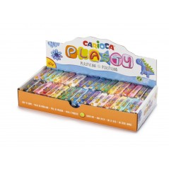 ✅ Présentoir Carioca de 36 pâtes à modeler - Facile à utiliser - Ne sèche pas - Réutilisable - Couleurs vi en stock