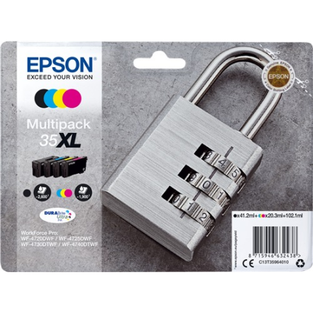 Epson MultiPack 35XL (4 cartouches) - Pack Couleur XL 8300 pages