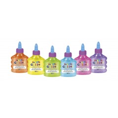 ✅ Carioca Colle Pailletée Pack de 12 Flacons de 88 ml - Couvercle avec Distributeur - Décoration avec Effet Pa en stock