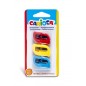 Taille-crayons 1 trou couleurs assorties - Pack de 3 | Carioca

