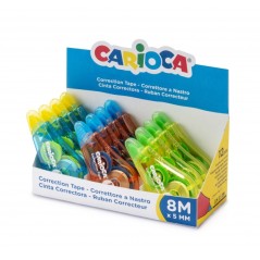 Boîte correcteurs ruban Carioca multicolores