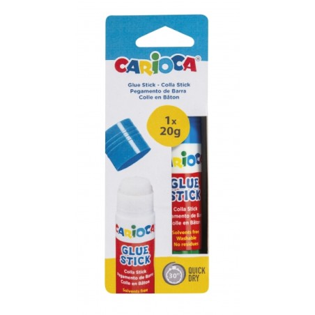 ✅ Bâton de colle Carioca 20gr - Idéal pour la maison, l'école et le bureau - Colle papier, photos, tissus et en stock