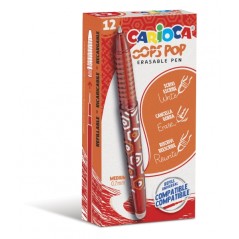 ✅ LOT de 12 Stylos effaçables Carioca Oops - Encre thermosensible - Grip texturé - Pointe 0,7 mm - Double caou en stock