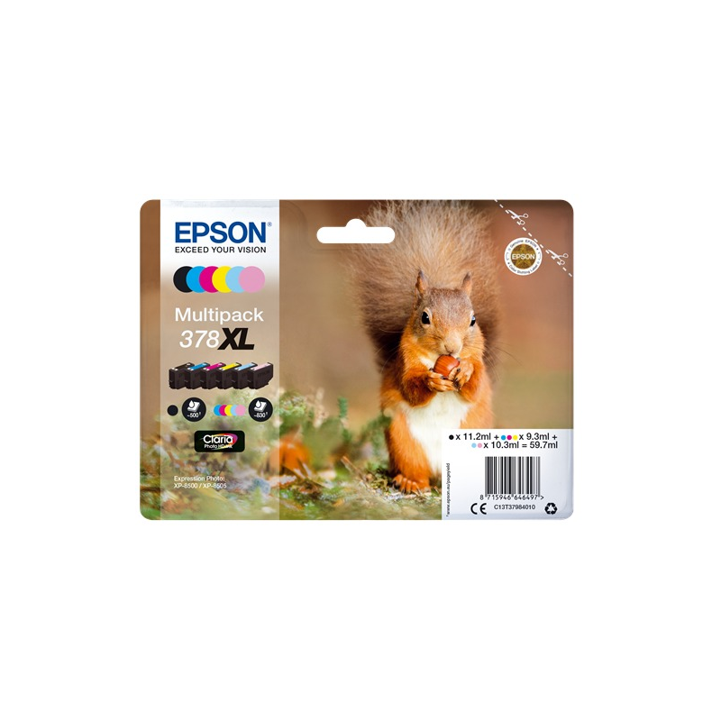 Epson Multipack 378XL, 6 cartouches