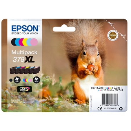 Epson Multipack 378XL, 6 cartouches - haute capacité couleur