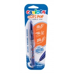 ✅ Stylo Effaçable Carioca Oops Pop - Thermo Sensible - Grip Texturé - Pointe 0,7 mm - Double Caoutchouc - Rech en stock